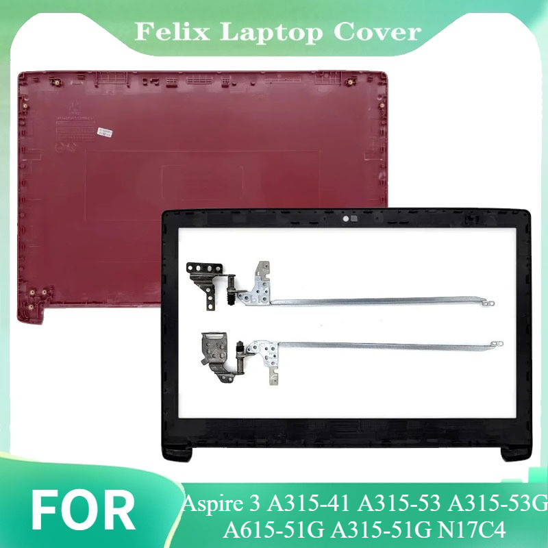 ใหม่สําหรับ Acer Aspire 3 A315‐41 A315‐53 A315‐53G A615‐51G A315‐51G N17C4 แล็ปท็อปปกหลัง LCD บานพับ