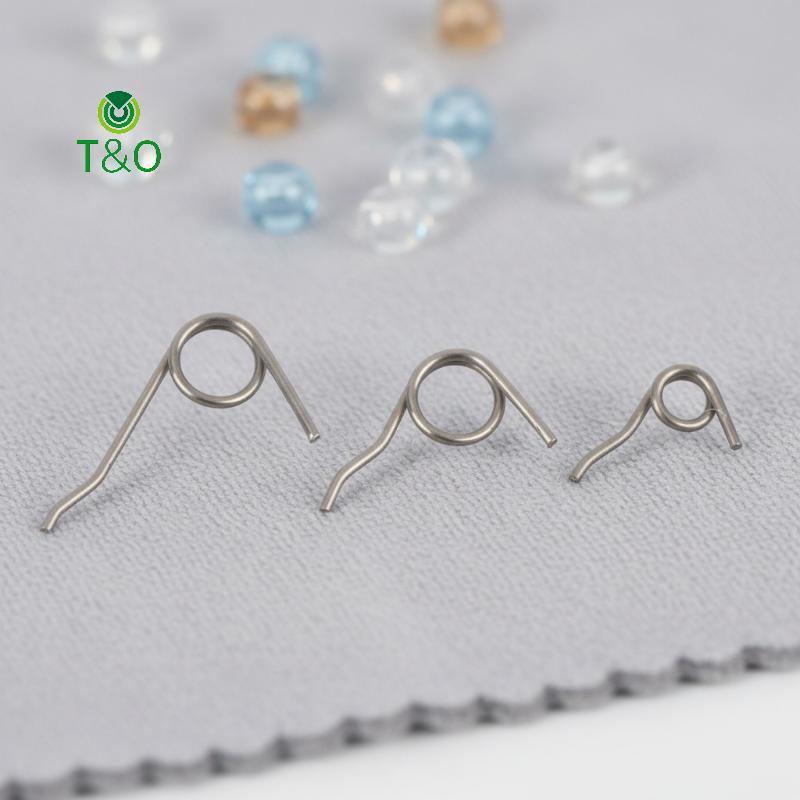 T&O เครื่องประดับสแตนเลสกุ้งก้ามกราม Torsion ฤดูใบไม้ผลิลวด Dia 0.3 มม.เครื่องประดับ Mini Lobster Cl