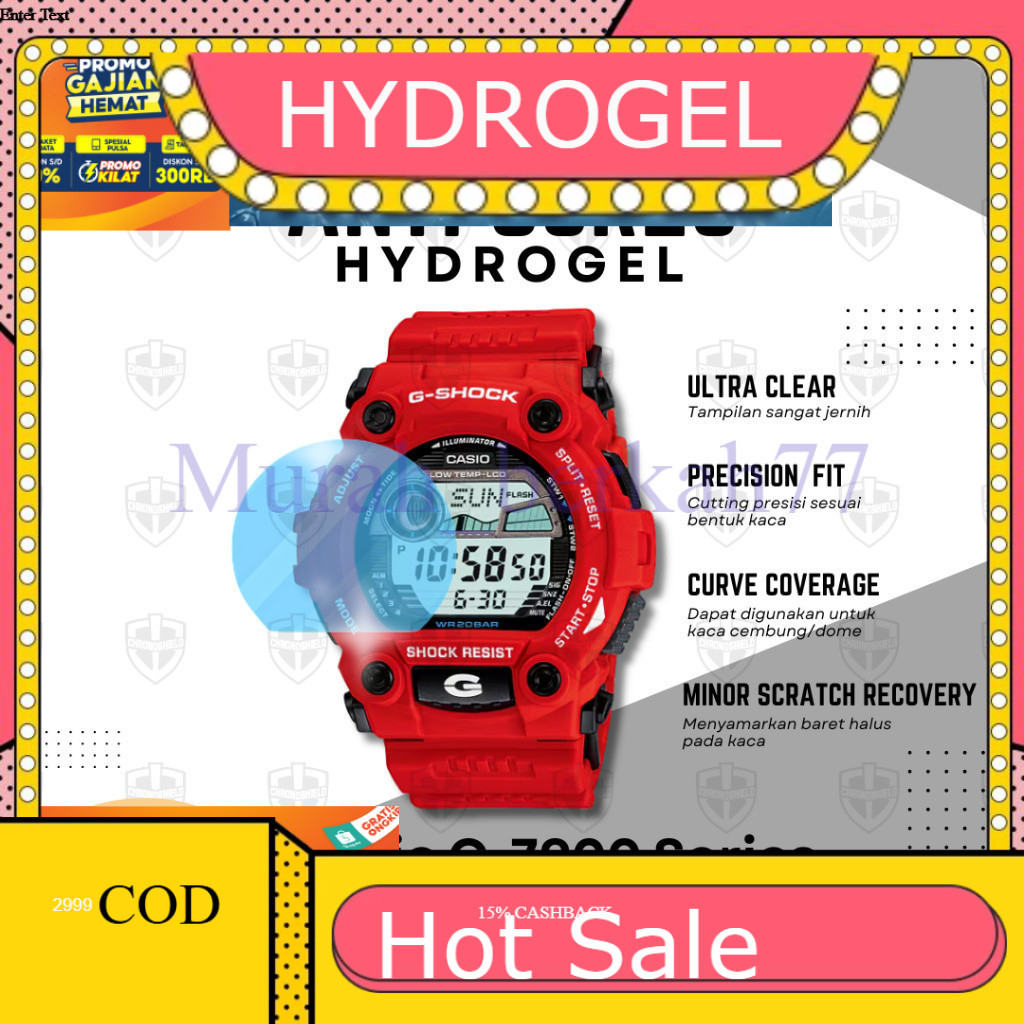 HYDROGEL ไฮโดรเจลป้องกันรอยขีดข่วนสําหรับ G-Shock G7900 G 7900 GShock G-7900
