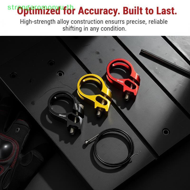 Strongaromonyu อลูมิเนียมจักรยาน Shifter Clamp สนิมฟรี Designpatible พร้อม X5 X7 X9 XX XX1 สําหรับขี