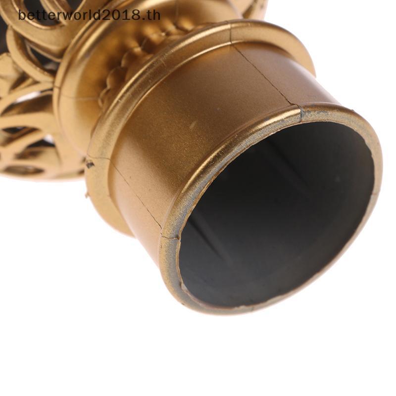 [bet] 2 ชิ้นผ้าม่าน Rod Cap Finials 66 x 115 มม.พลาสติก Vintage สําหรับ 28 มม. Dia Rod [TH]