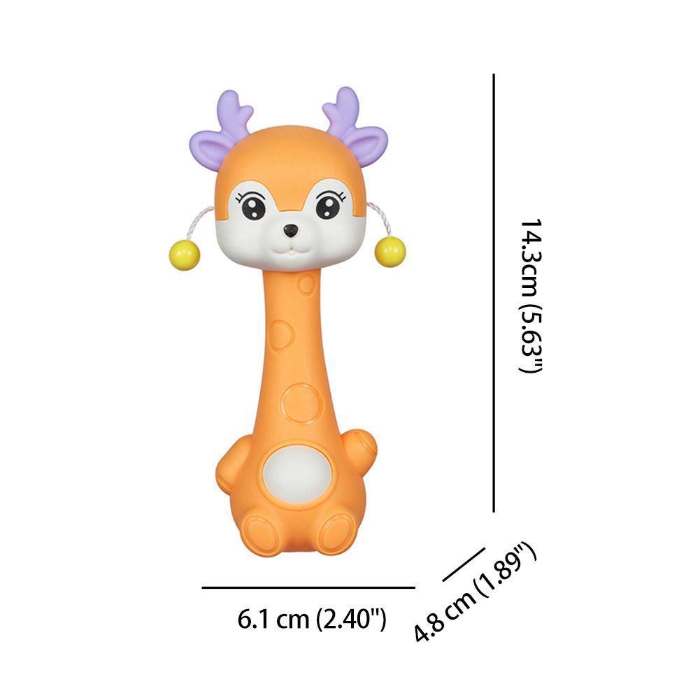 ของเล่นเด็ก Rattle พร้อมยางกัด Early Learning Sensory Sound สําหรับของขวัญพัฒนาการทารก V0c2