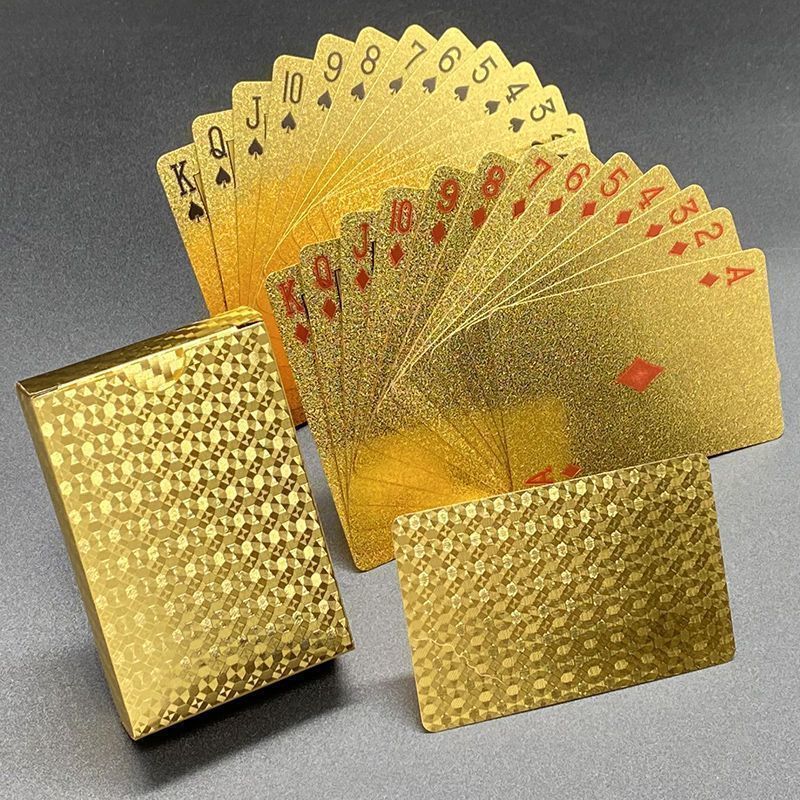Golden Dragon Local Tyrant Gold หนา Frosted Solitaire ท้องถิ่นทรราชโชคดีสะพานการ์ด Gold Fortune 55 เล่นไพ่