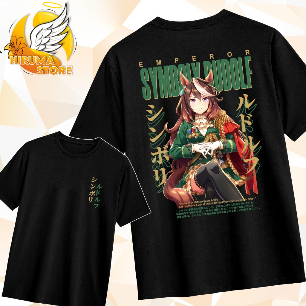 SYMBOLY RUDOLF UMA MUSUME DISTRO เสื้อยืด WIBU เกมอะนิเมะเสื้อยืด - 30S ผ้าฝ้ายหวี DTF หน้าจอการพิมพ