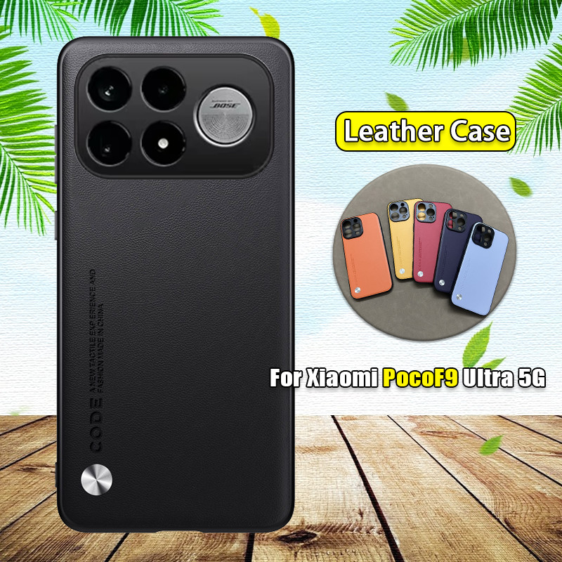 ปลอกหนังสําหรับ Xiaomi Poco F9 F8 Ultra Pro PocoF9 F9Ultra 5G PU เคสโทรศัพท์ป้องกันเลนส์แฟชั่นปลอกกันกระแทกนุ่มกลับกรณีฝาครอบ