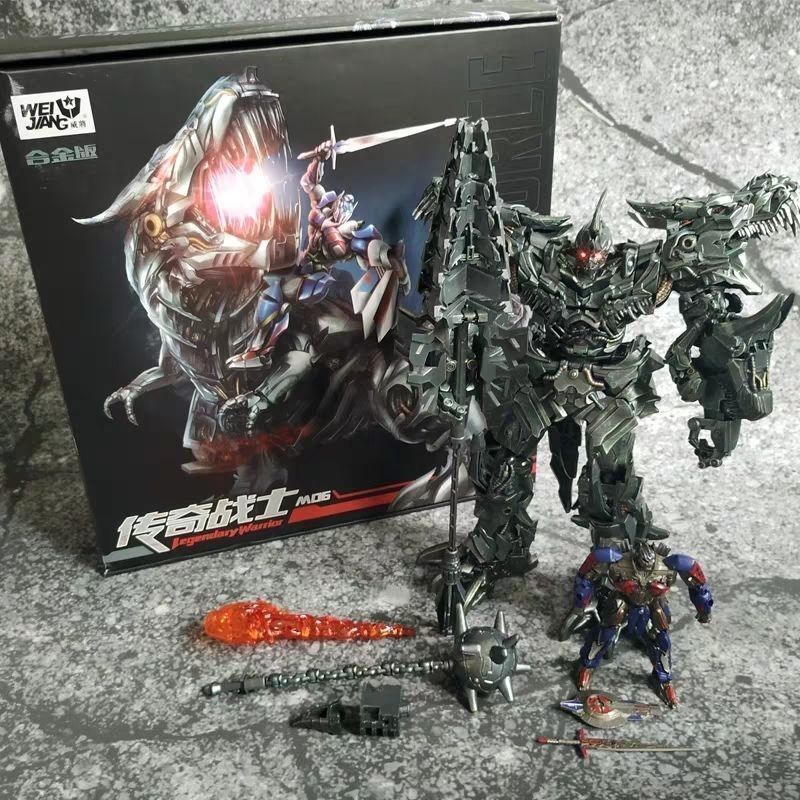 Weijiang เชือกลวด Transformation ของเล่น Tyrannosaurus Rex ภาพยนตร์รุ่นขยายรุ่น SS ไดโนเสาร์ฟรี Opti