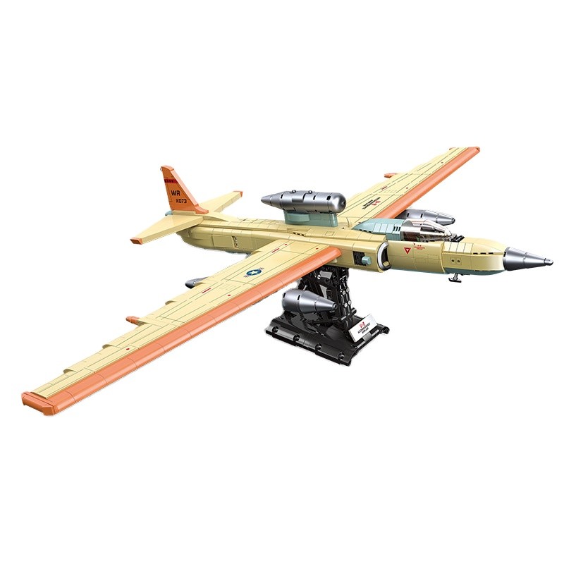 JIESTAR 58093 U-2 Reconnaissance เครื่องบินอาคารบล็อกชุด 1336pcs DIY ทหาร Spy เครื่องบินประกอบของเล่
