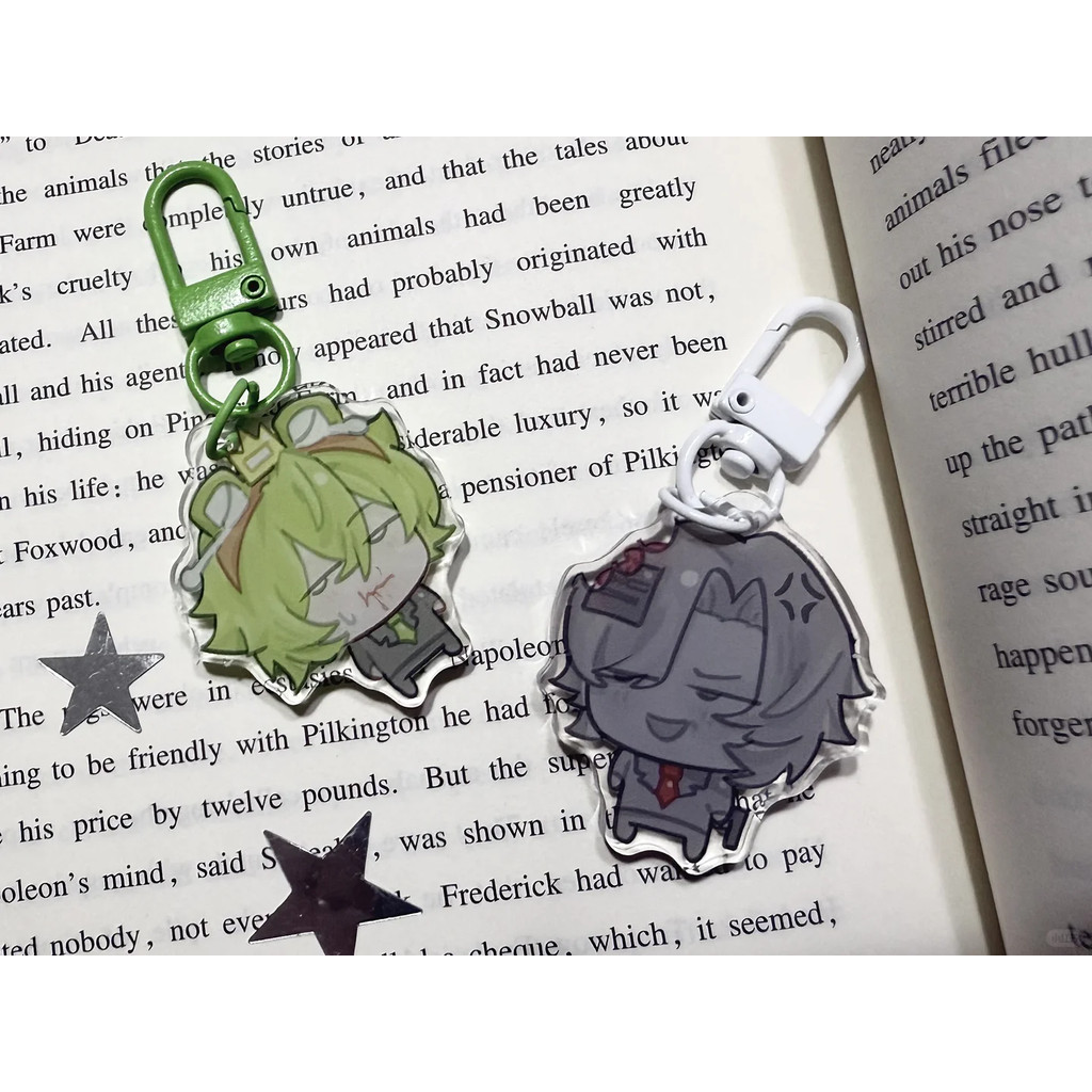 Mcyt อะนิเมะพวงกุญแจ FroggyDude อะคริลิค Key Chain GrogxMc Key แหวนกระเป๋าจี้เครื่องประดับอุปกรณ์เสริมจอแสดงผลของขวัญเพื่อน