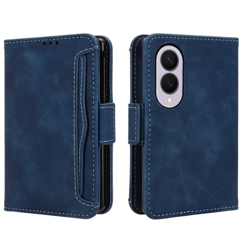 สําหรับ Samsung Galaxy Z พับ 8 กรณีหนังพรีเมี่ยม Flip Multi-card slot สําหรับ Galaxy Z Fold8 เคสโทรศ