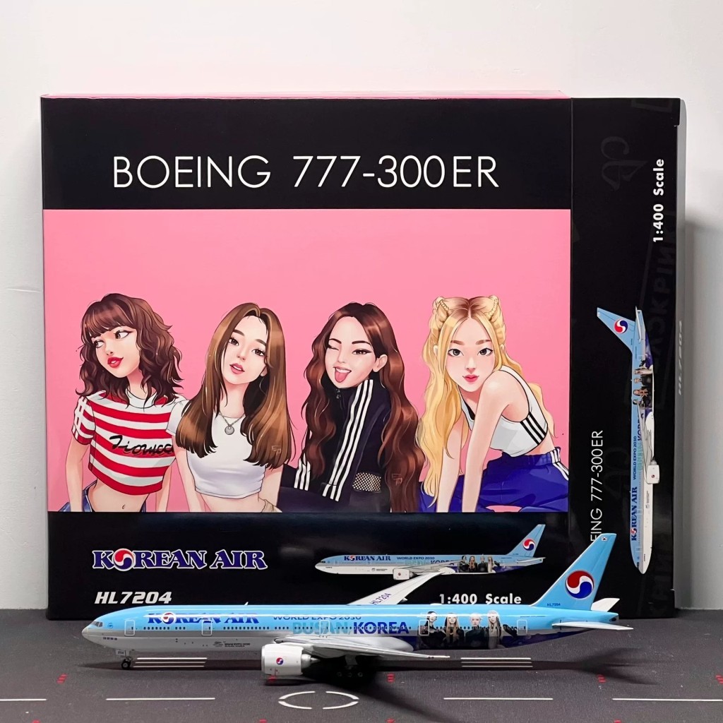 [สต๊อกพร้อม] Phoenix 1: 400 Air Big Korean Air Boeing 777-300ER HL7204 PH04562 Only Unboxing Second-