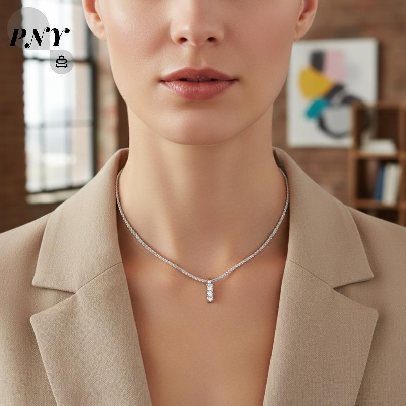 [PNY] Nelace เพทายสี่เหลี่ยมสําหรับผู้หญิงจี้ท้องฟ้าเต็มไปด้วยดวงดาวที่สวยงามเหมาะสําหรับเครื่องแต่ง
