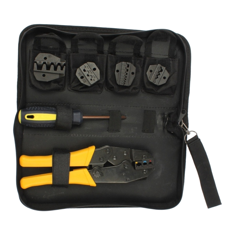 [SMT]Compact Crimping Tool Set for Spade Terminals Butt Connectors and Tube Terminals