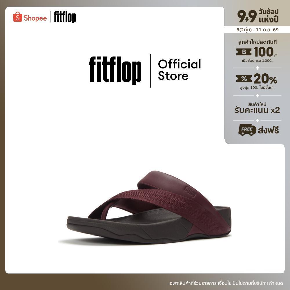 FITFLOP SLING LEATHER/WEBBING T/P รองเท้าแตะแบบหูหนีบผู้ชาย รุ่น A5T-D69 สี RED