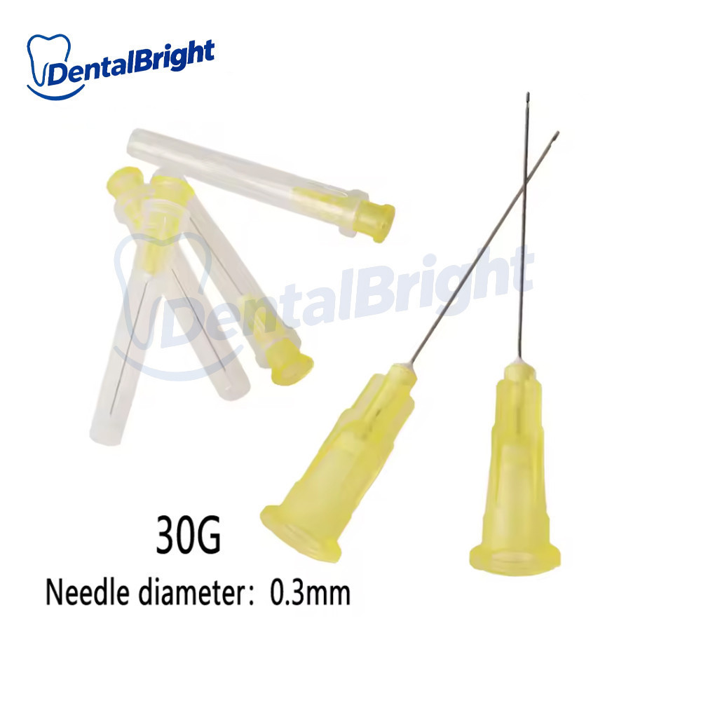 100Pcs Dental Endo Irrigation Needle Tip 30G Endo Syringe Root Canal Washing Needle Tip Dentistry Ma