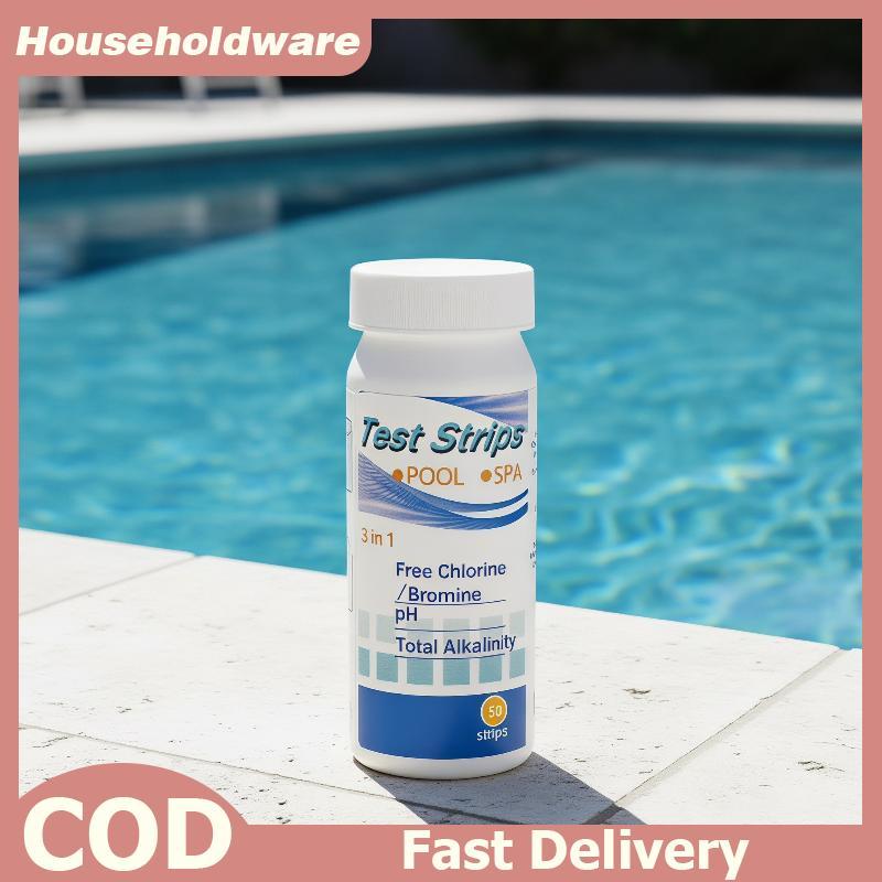 Hdth Aquarium Water Test Strips 7 in 1 Fast ที่ถูกต้อง Sensitive คุณภาพการตรวจจับชุดสําหรับเกลือสดถั