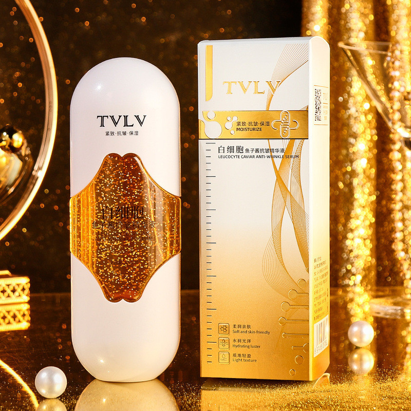 พร้อมสต็อก TVLV White Cell Caviar Anti-Wrinkle Serum 260ml Luxury Pet Skin Care Hydrating Moisturizi