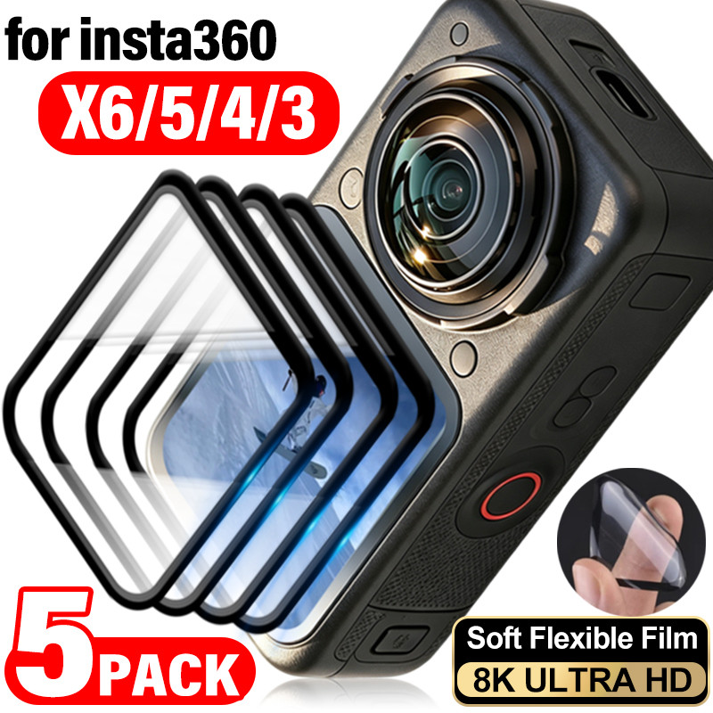 TPU ฟิล์มป้องกัน Anti-scratch ฟิล์มป้องกันสําหรับ Insta 360X6 360X5 360X4 360X3 ป้องกันหน้าจอสําหรับ