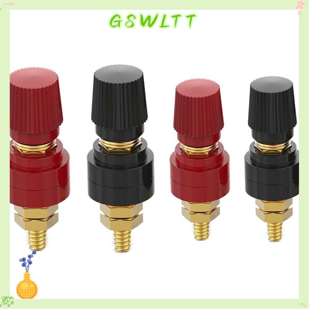 GSWLTT Binding Post Terminal, M6 M8 Red Black Posts Terminal Blocks, ทองเหลือง Binding Post