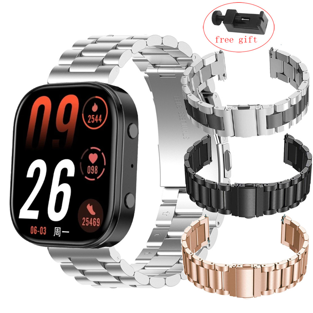 สําหรับ Dengo Active Pro สมาร์ทสายนาฬิกาโลหะสแตนเลส Dengo Active Pro SmartWatch สายรัดข้อมือสร้อยข้อ