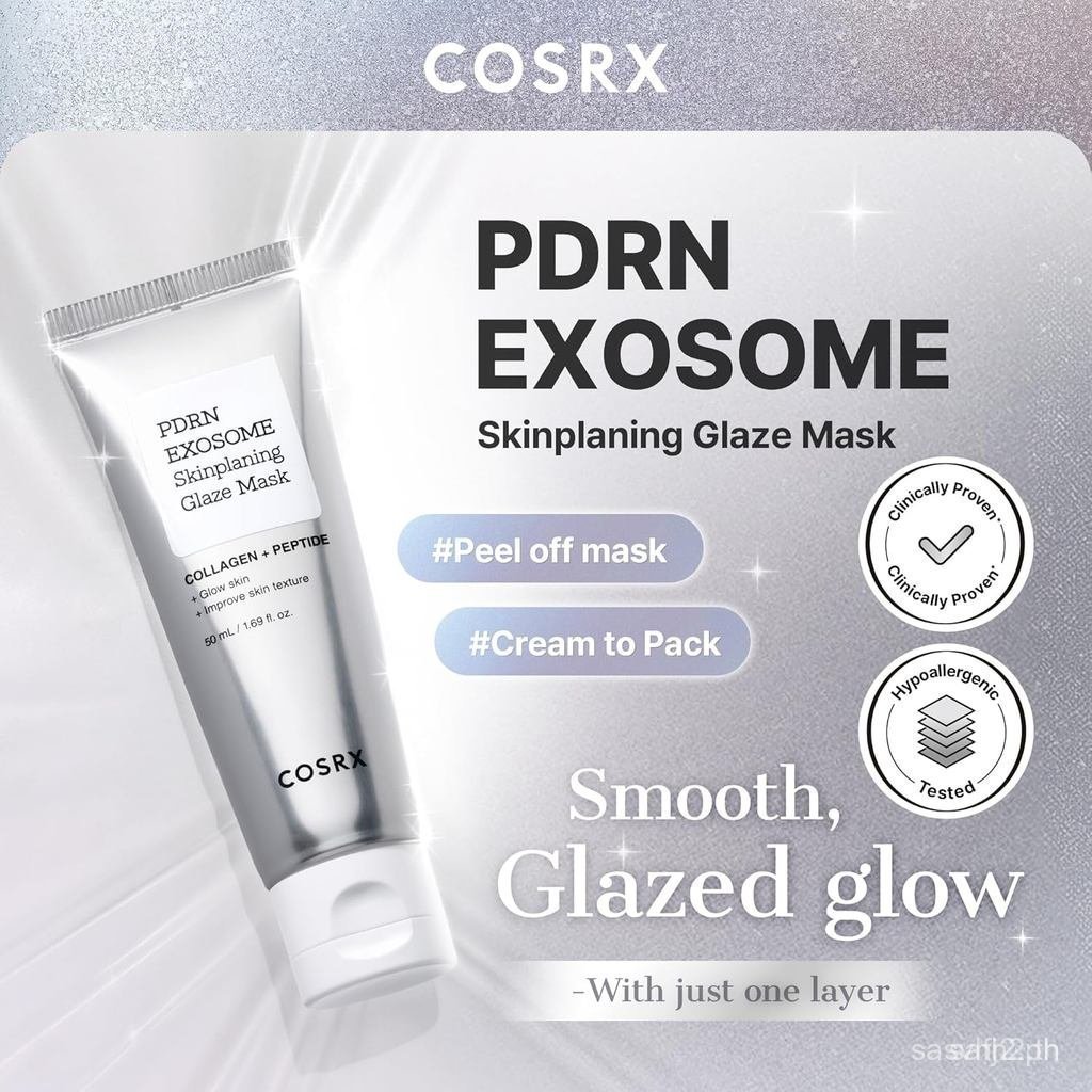 COSRXPDRNEXOSOMEGlazeWrappingMask withSALMONDNAPDRN,+123%Hydration, InstantGlow,Easy-OffOffnightMask