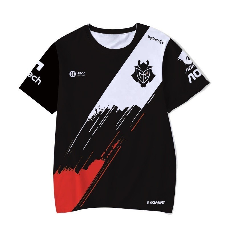 3D Print Trendy G2 Team Logo Short Sleeve, Loose Fit Casual T-Shirt Unisex
