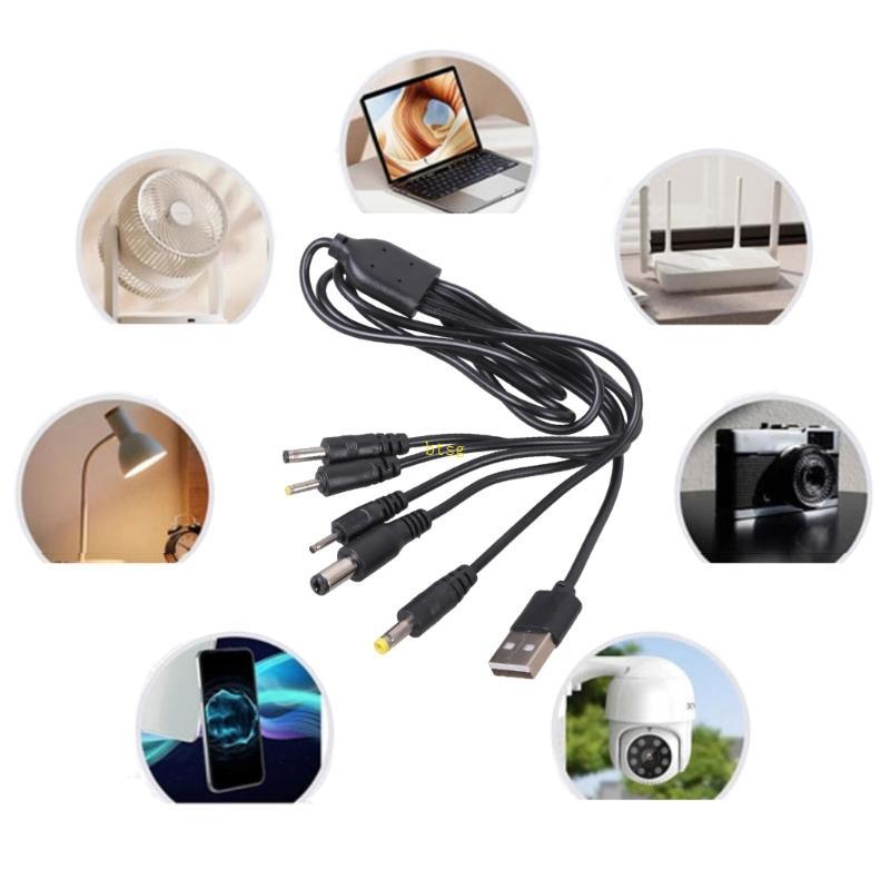 Btsg USB 5V สายชาร์จ Quick Connector 5V USB ถึง 5 5x2 1 มม.4 0x1 7 มม.2 0x0 6 มม.2 5x0 7 มม.3 5x1 35