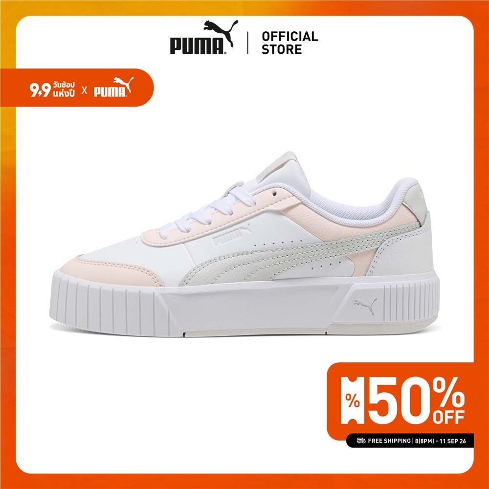 PUMA Basics รองเท้าผ้าใบ Carina Mia สำหรับผู้หญิง สีขาว - 40263707