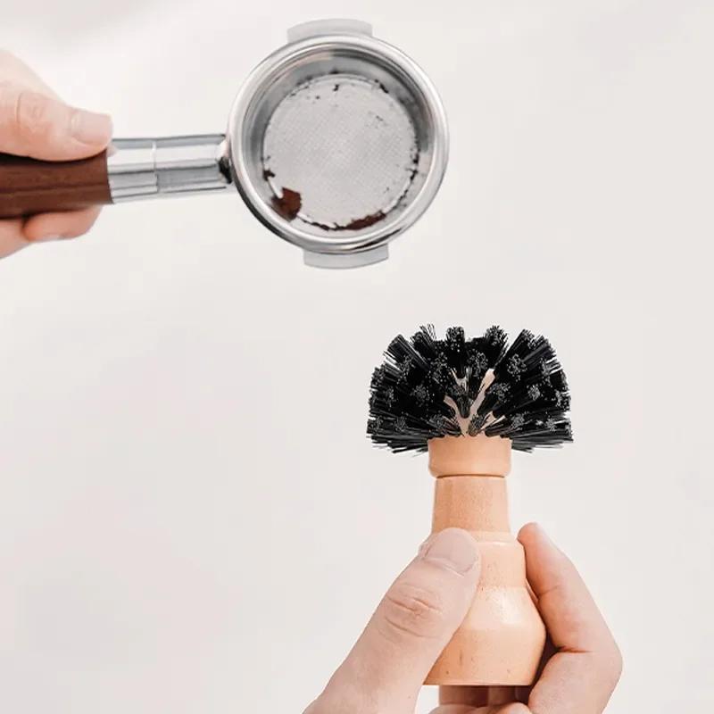Newsmallbrains 54/58mm Tamper ไม้ Barista แปรงกาแฟ, Espresso 51mm พร้อม Portafilter เครื่องมือทําควา
