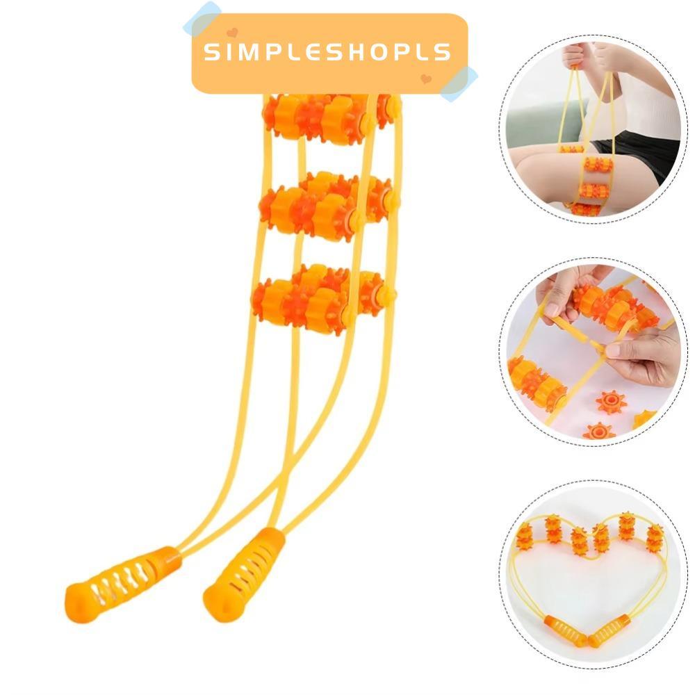 SIMPLESHOPLS นวดหลัง, Hand-held Multi-Function Fitness Massage Roller Bead, Massage Roller Tool Shou