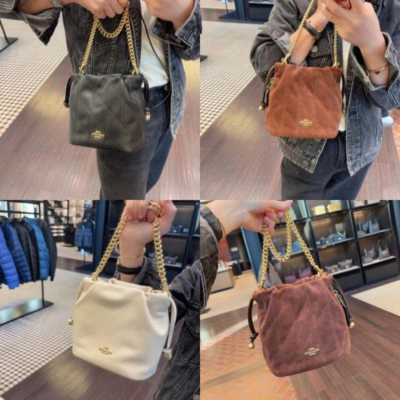 Mini Bucket Bag CDB69 กระเป๋าสะพายข้าง กระเป๋า สายสะพายโซ่ Y66CO7A8CH