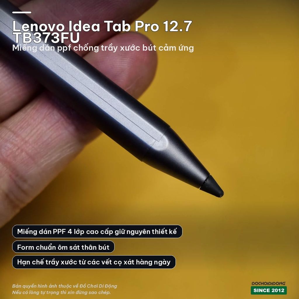 สติ๊กเกอร์ PPF ปกป้อง Lenovo Idea Tab Pro 12.7 TB373FU ตัวสไตลัส