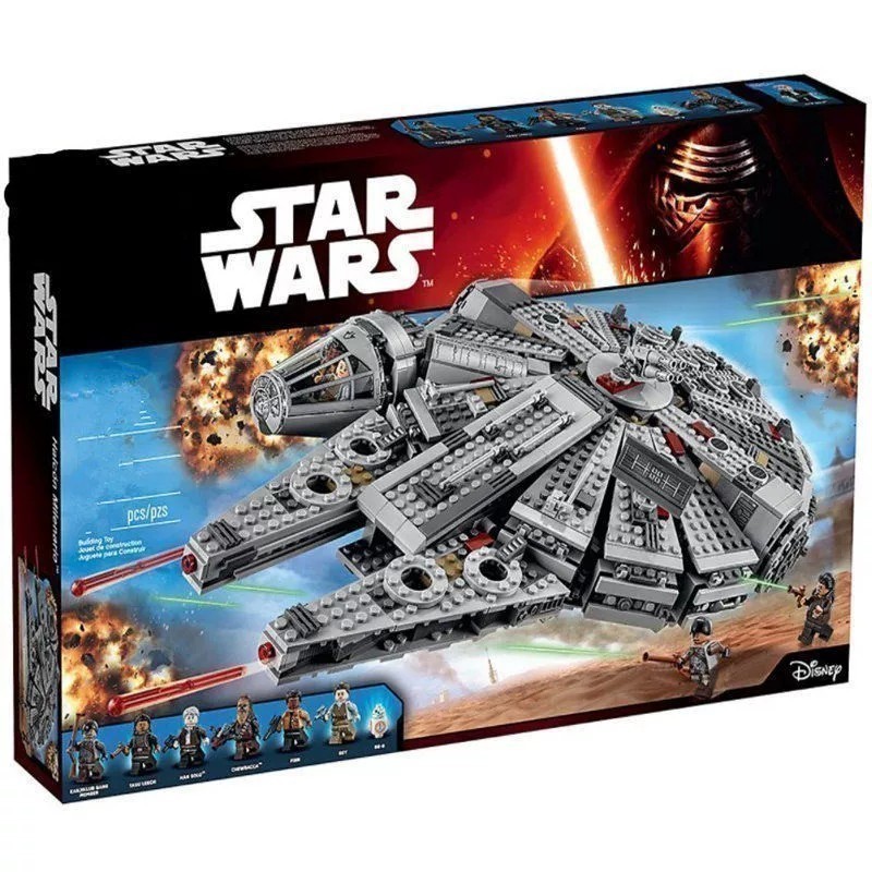 บล็อกตัวต่อคุณภาพสูง Millennium Eagle Millennium Falcon 75105 Boy ประกอบของเล่นเด็ก