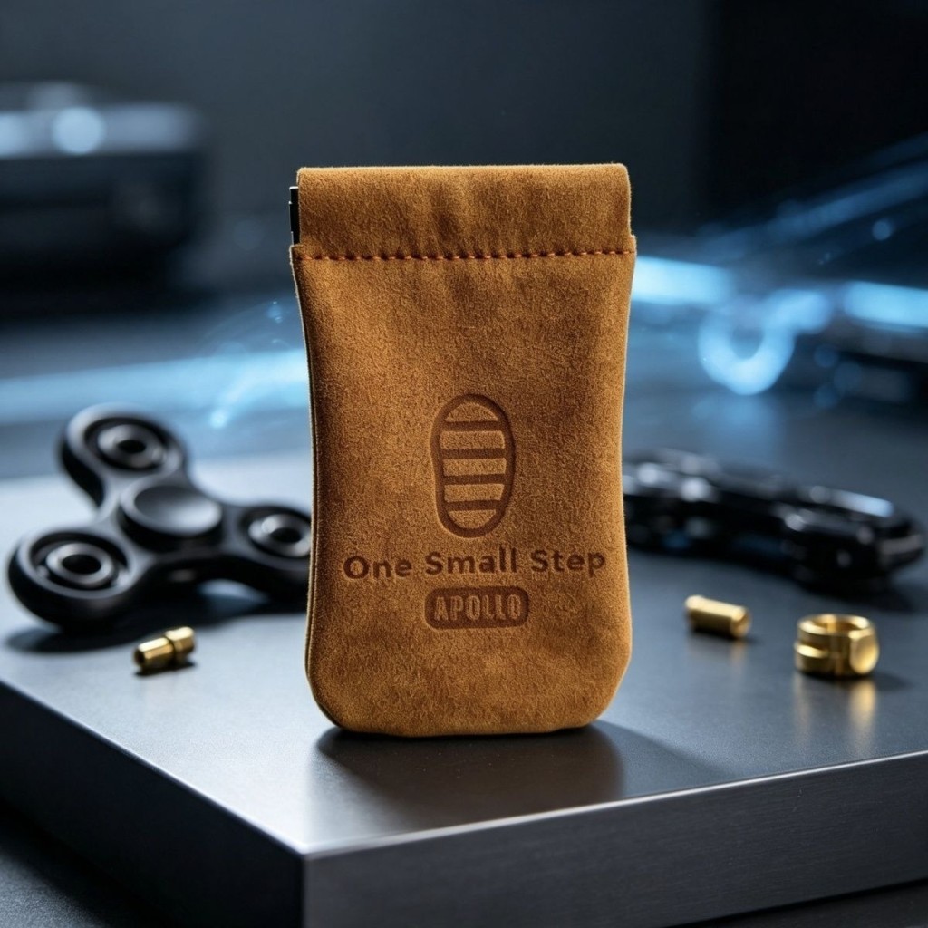 ของแท้หนัง Edc กระเป๋าเก็บปลายนิ้วป้องกัน Top Collection EDC กระเป๋าเก่า Blacksmith Footprint EDC กร