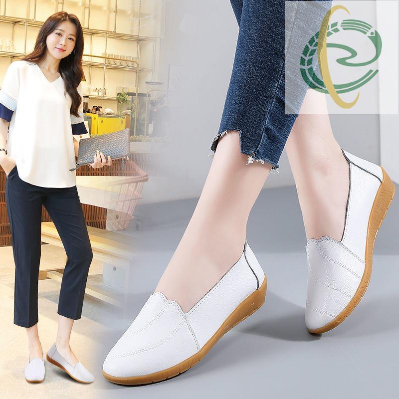 At5 Ready Stock Kasut Jururawat Putih Nurse Slip Nurse White Shoes Flat Single Shoes