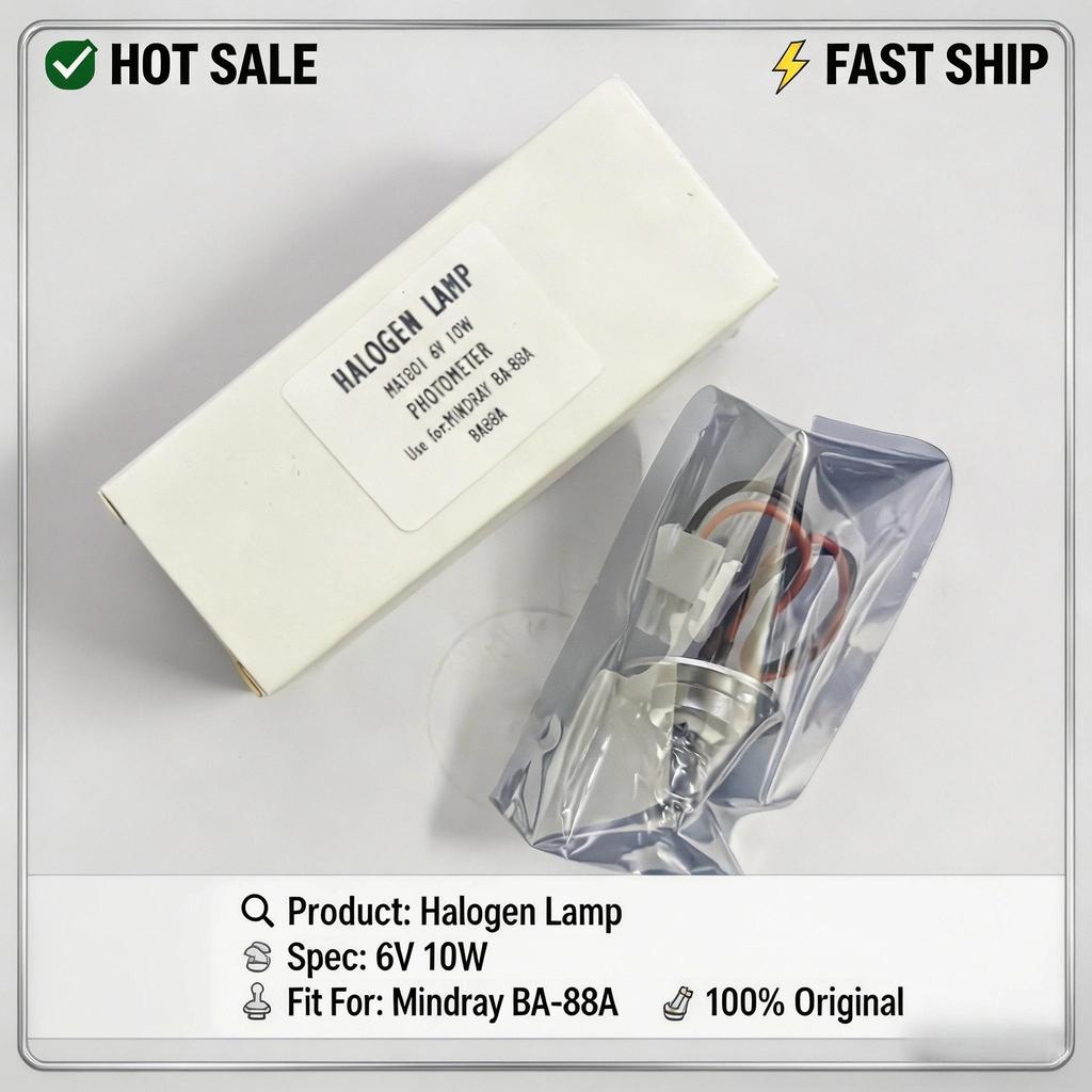 【QJ】1 ชิ้น//ล็อต! BA-88A 6V10W ของแท้นำเข้า เหมาะสำหรับหลอดไฟเครื่องวิเคราะห์ชีวเคมีแบบกึ่งอัตโนมัติ