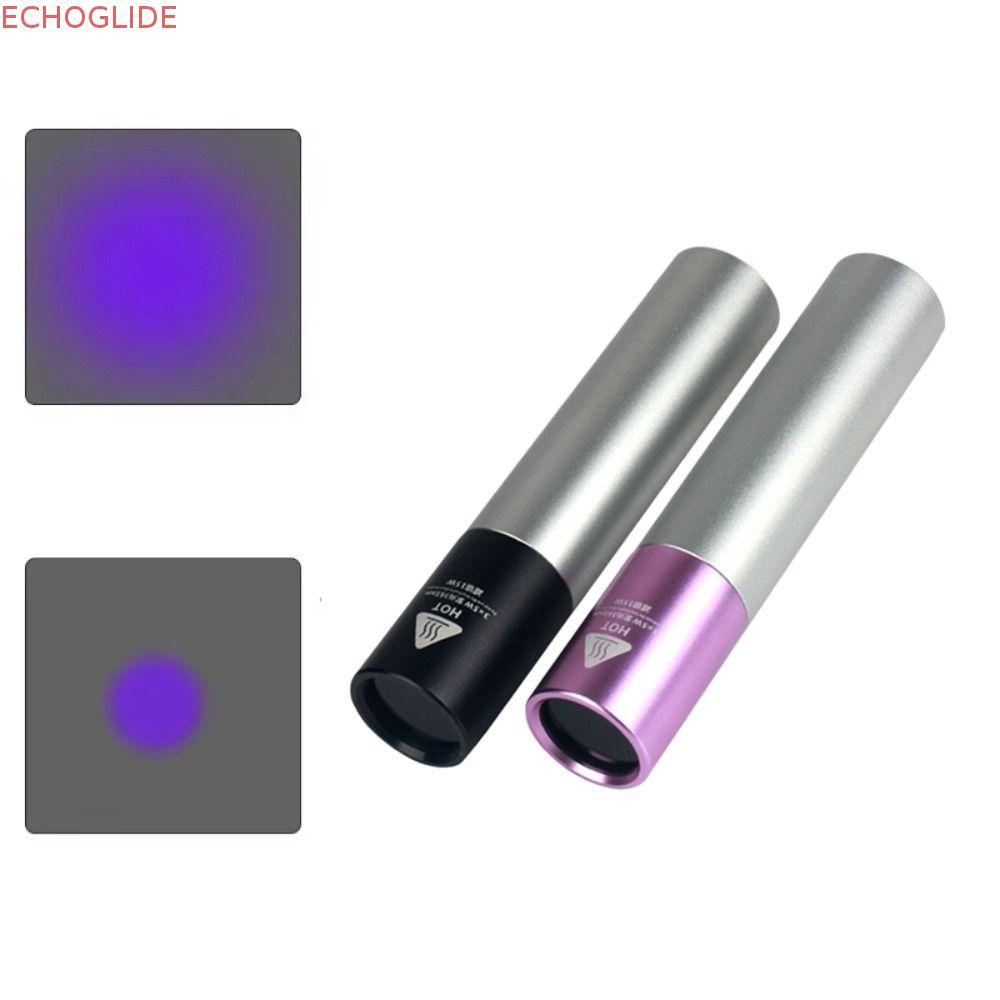 ECHOGLIDE ไฟฉาย LED อัลตราไวโอเลต, 365nm ความยาวคลื่น 15 วัตต์ไฟฉาย LED UV, อลูมิเนียมอัลลอยด์กรอง U