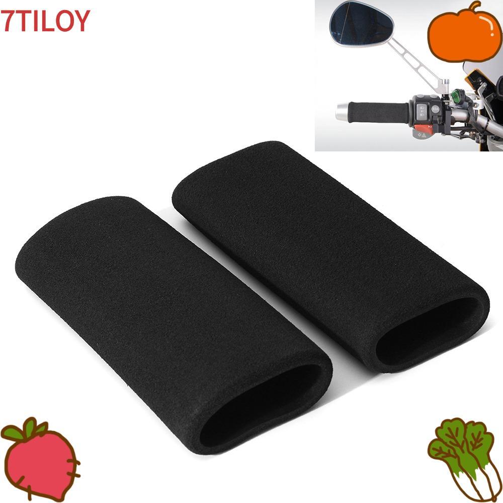 7TILOYSHOP 2 ชิ้นปลอกแฮนด์, Anti-Vibration Anti-Slip ที่จับแฮนด์รถจักรยานยนต์, เส้นผ่านศูนย์กลางภายใ