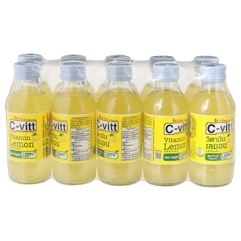 ซีวิทเครื่องดื่มวิตามินเลมอน 140มล. แพค 10 C Vitt Vitamin Lemon 140ml. Pack 10