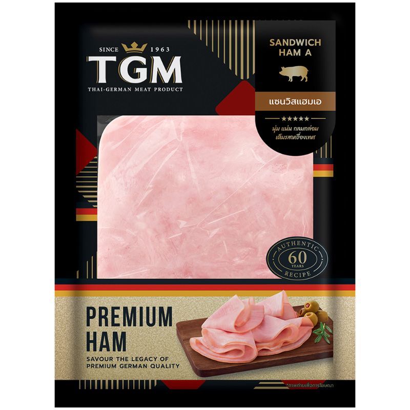 ทีจีเอ็มแซนวิชแฮมเอ 95กรัม TGM Ham Sandwich A 95g.