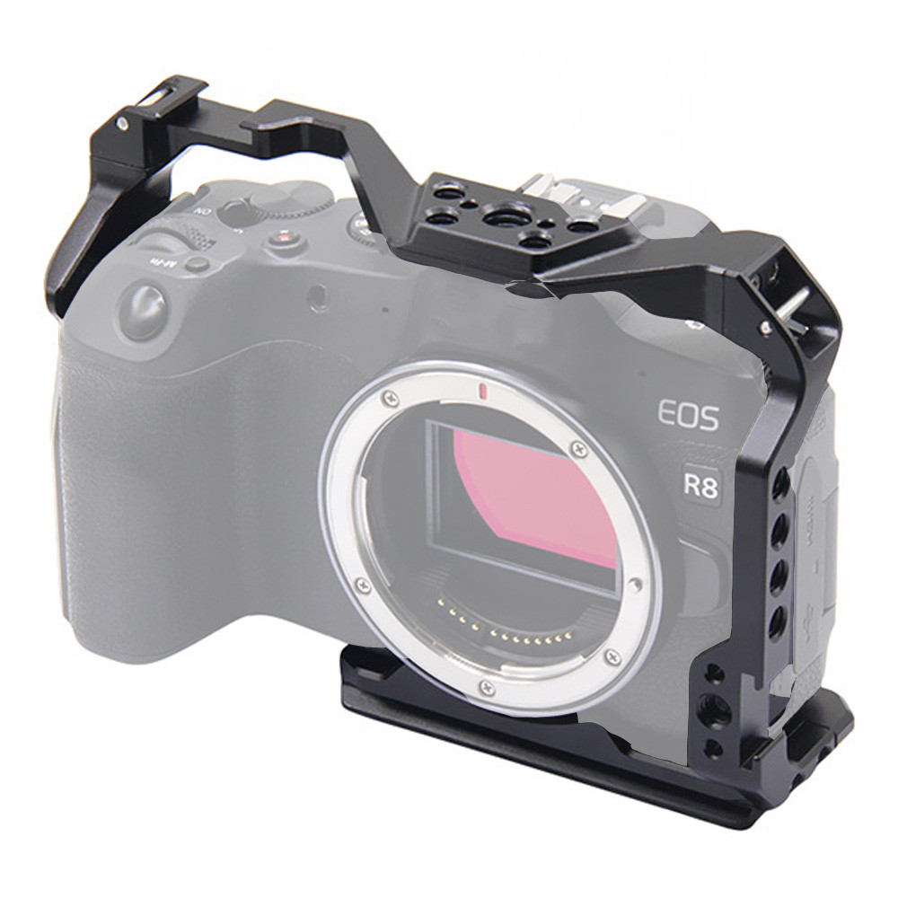 Camera Video Rig Frame Bracket for Canon EOS R8 Mirrorless Vlogging Filmmaking