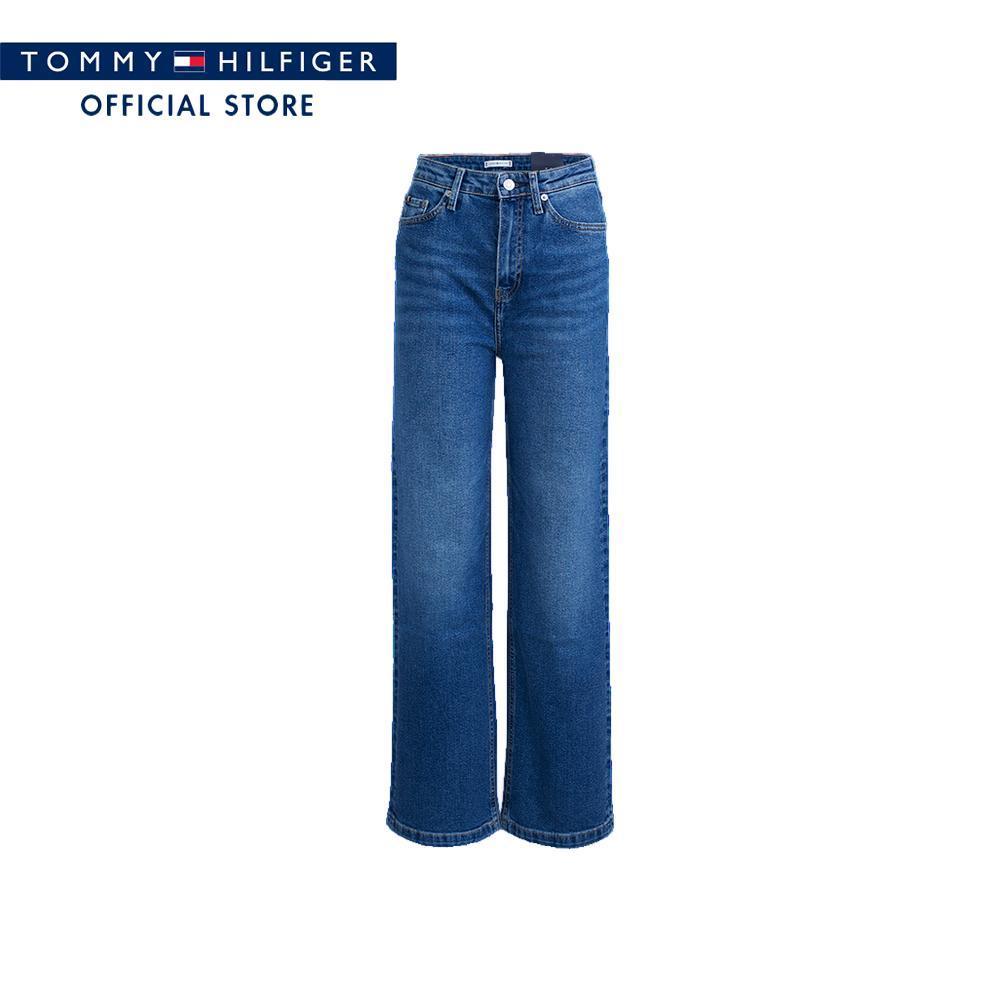 Tommy Hilfiger กางเกง ผู้หญิง รุ่น XW0XW07608 1A5 - สียีนส์ ทรง Relaxed