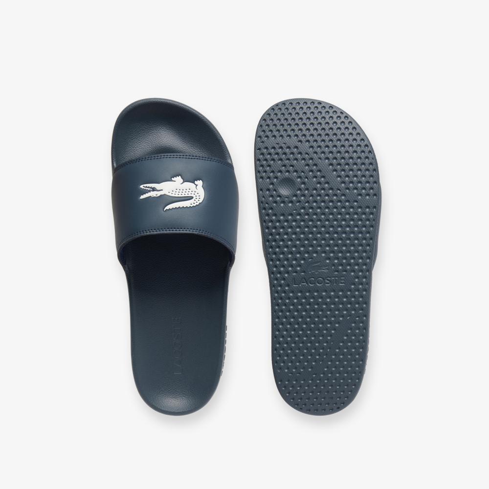 LACOSTE شبشب رجالي Serve Slide — أزرق — صورة 4