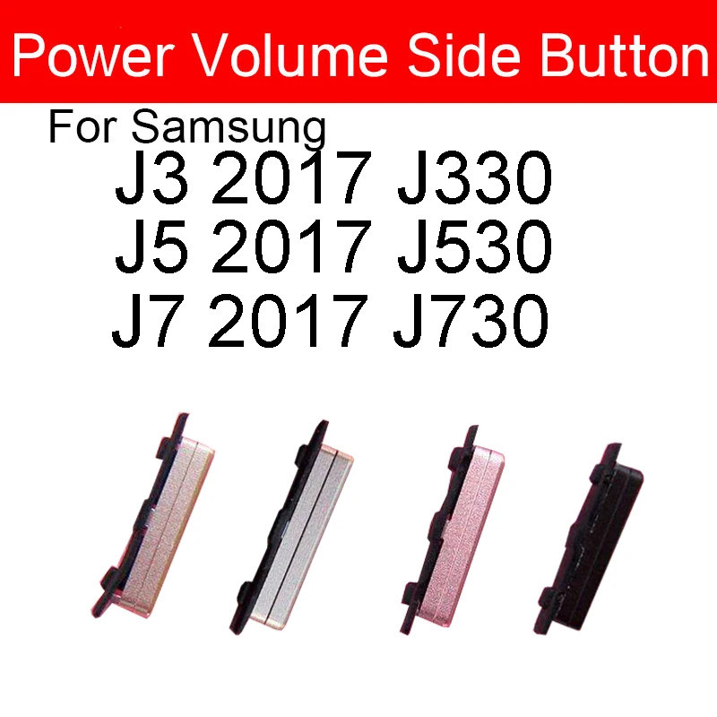 3 ชิ้น/ล็อตสําหรับ Samsung Galaxy J3 J5 J7 2017 J330 J330F J530 J530F J730 J730F ปริมาณ + ปิดด้านข้า