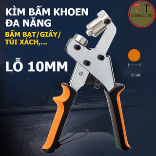 Kìm bấm bạt Hiflex 10mm chuyên dụng, Kèm 100 Khoen – Dụng cụ bấm khoen nhanh, đẹp, chắc chắn