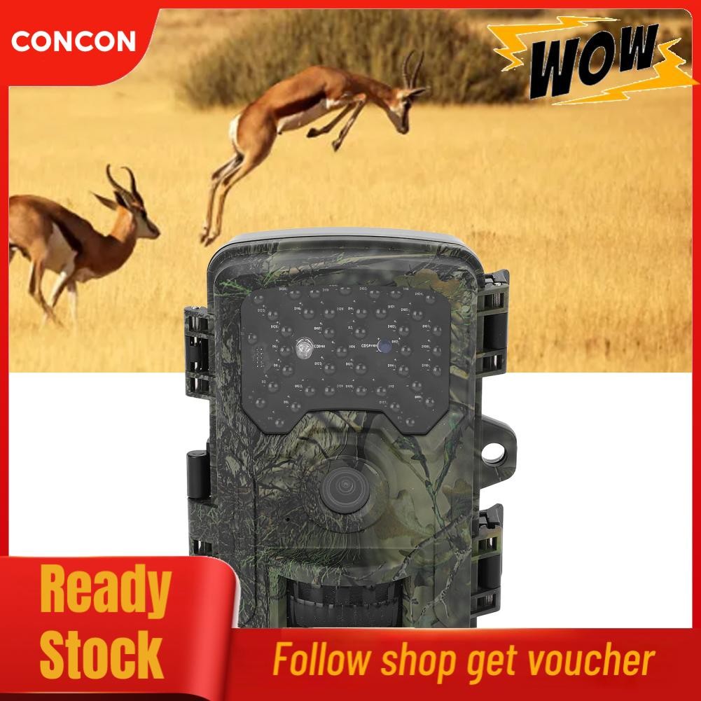 concon-th 4k trail game game camera 2.0 นิ้วหน้าจอสี IP66 Night 0.3s เวลา 120 องศาการตรวจจับ PIR สำห
