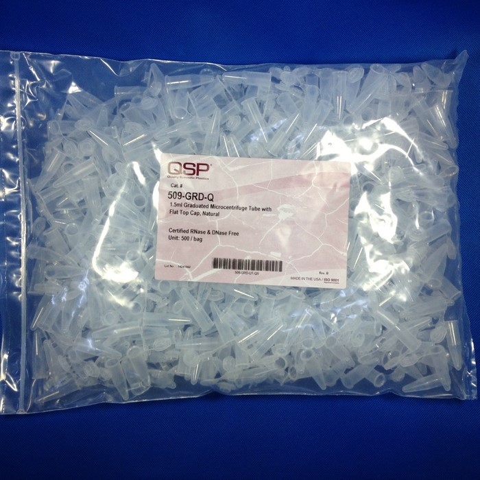 จัดส่งฟรี QSP 0.6ml 1.5ml 2ml Micro Centrifuge Tube EP Tube Enzyme-Free Heat-Free GRD-Q