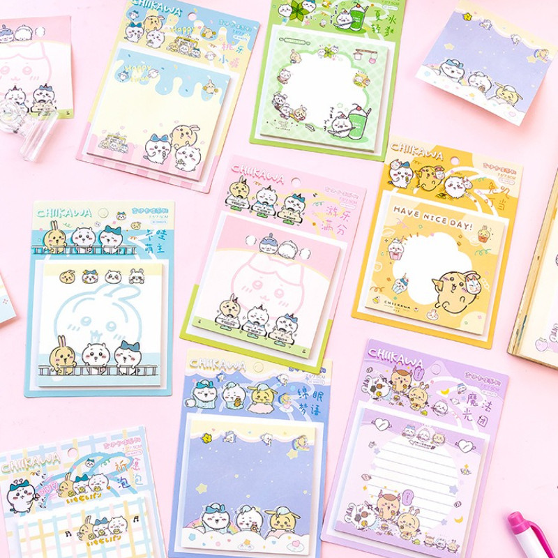 30 ชิ้น Chikawa Square Sticky Note Hachiware Usagi Mini Memo Notes