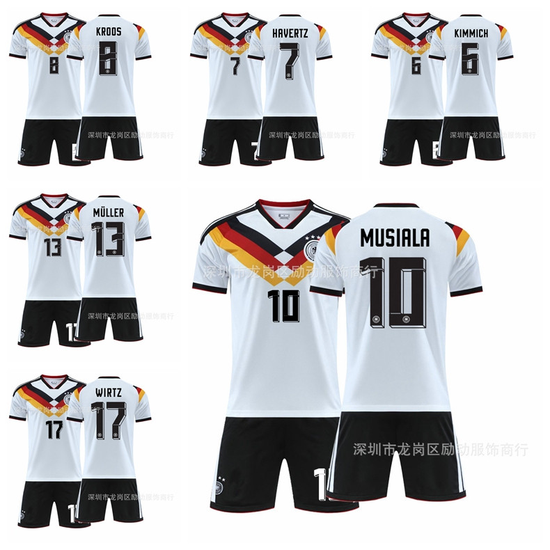 2025-26 Germany Home Sports Jersey Kimmich Havertz Krous Muler Wirtz Football Set