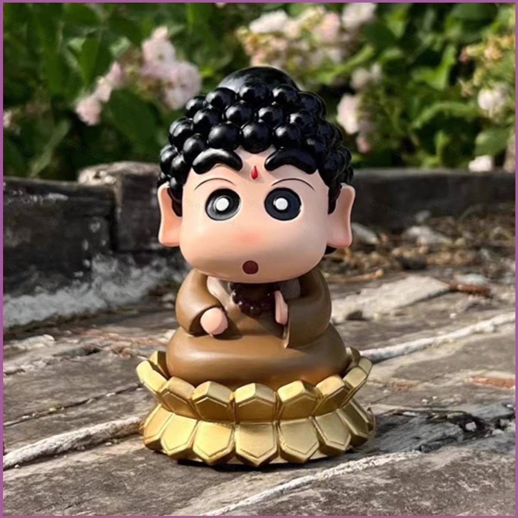SQ4 Crayon Shin-chan คอสเพลย์ศากยมุนี Action Figure รุ่น Q ตุ๊กตาของขวัญเด็กตกแต่งรถเครื่องประดับของ