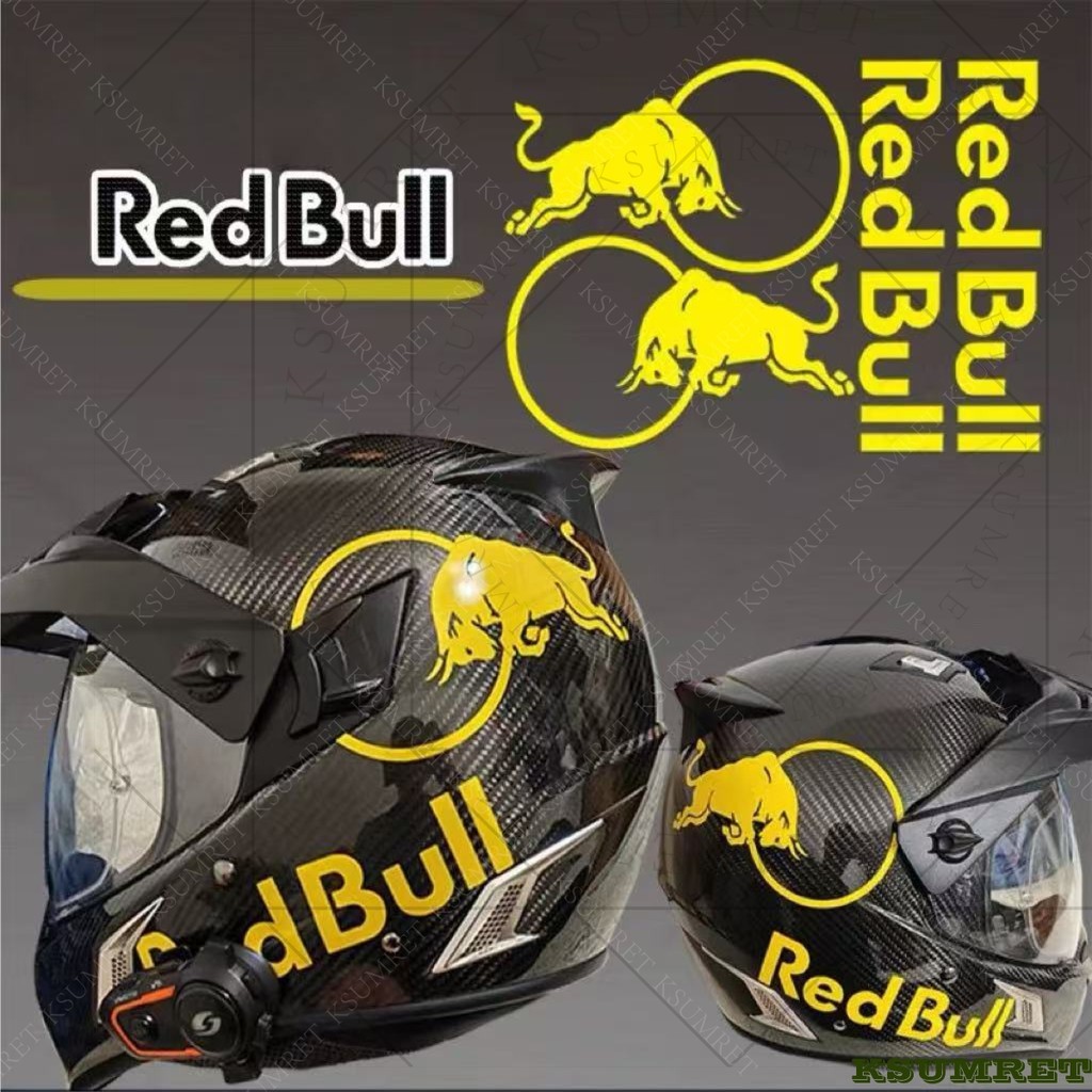 Vinyl For Red Bull Motorcycle Stickers Decal Tank Helmet Logo Waterproof